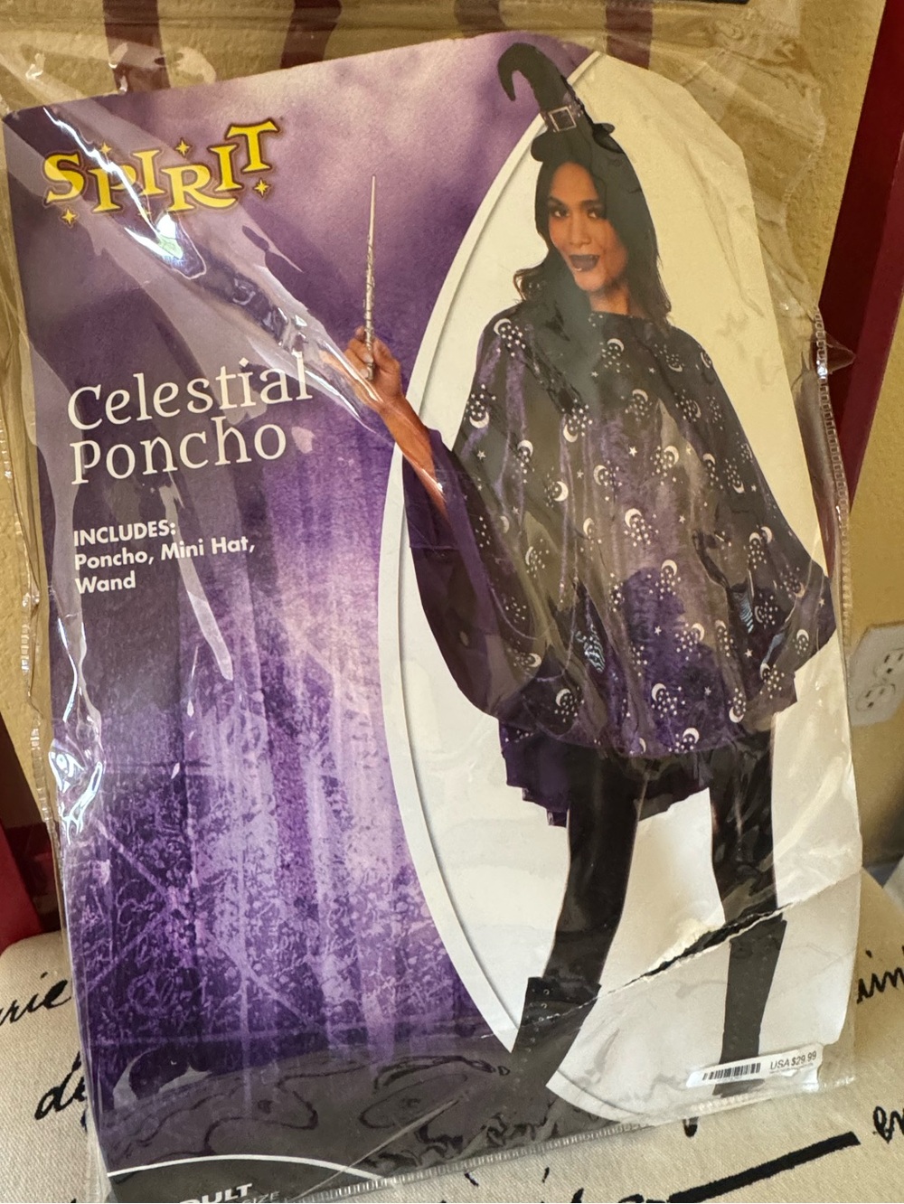 Spirit Halloween Celestial Witch Poncho Costume